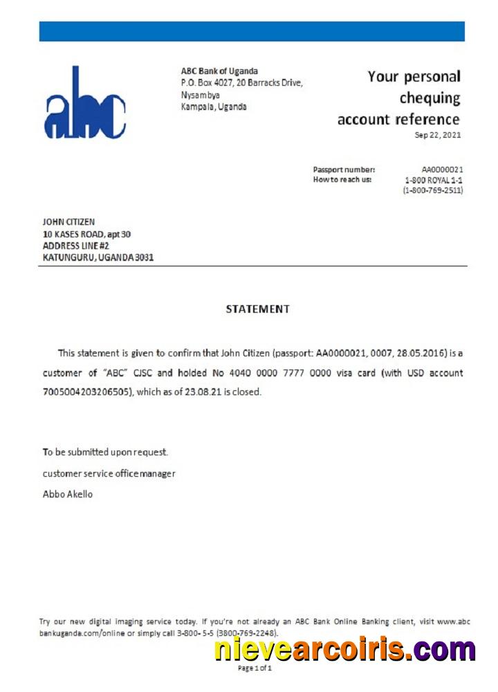 Uganda ABC closure reference